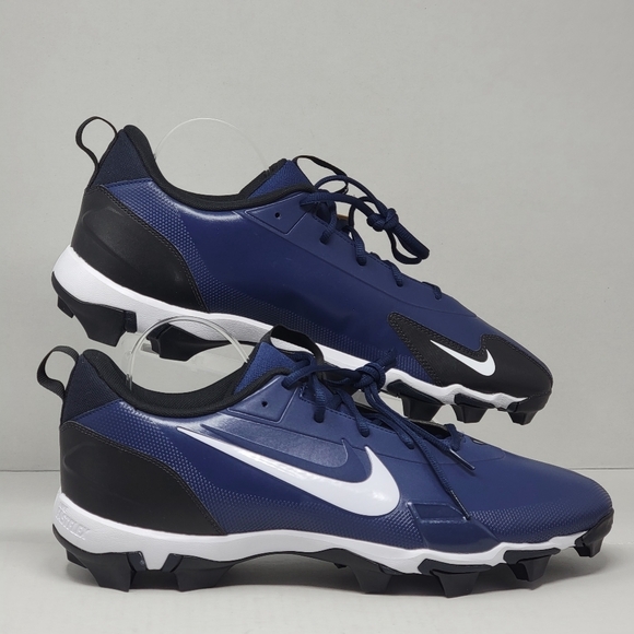 Nike Force Trout 9 Keystone Navy White Baseball Cleats FB9728-400 Mens Size 16 - Picture 1 of 10